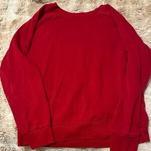 Red Crewneck Sweatshirt